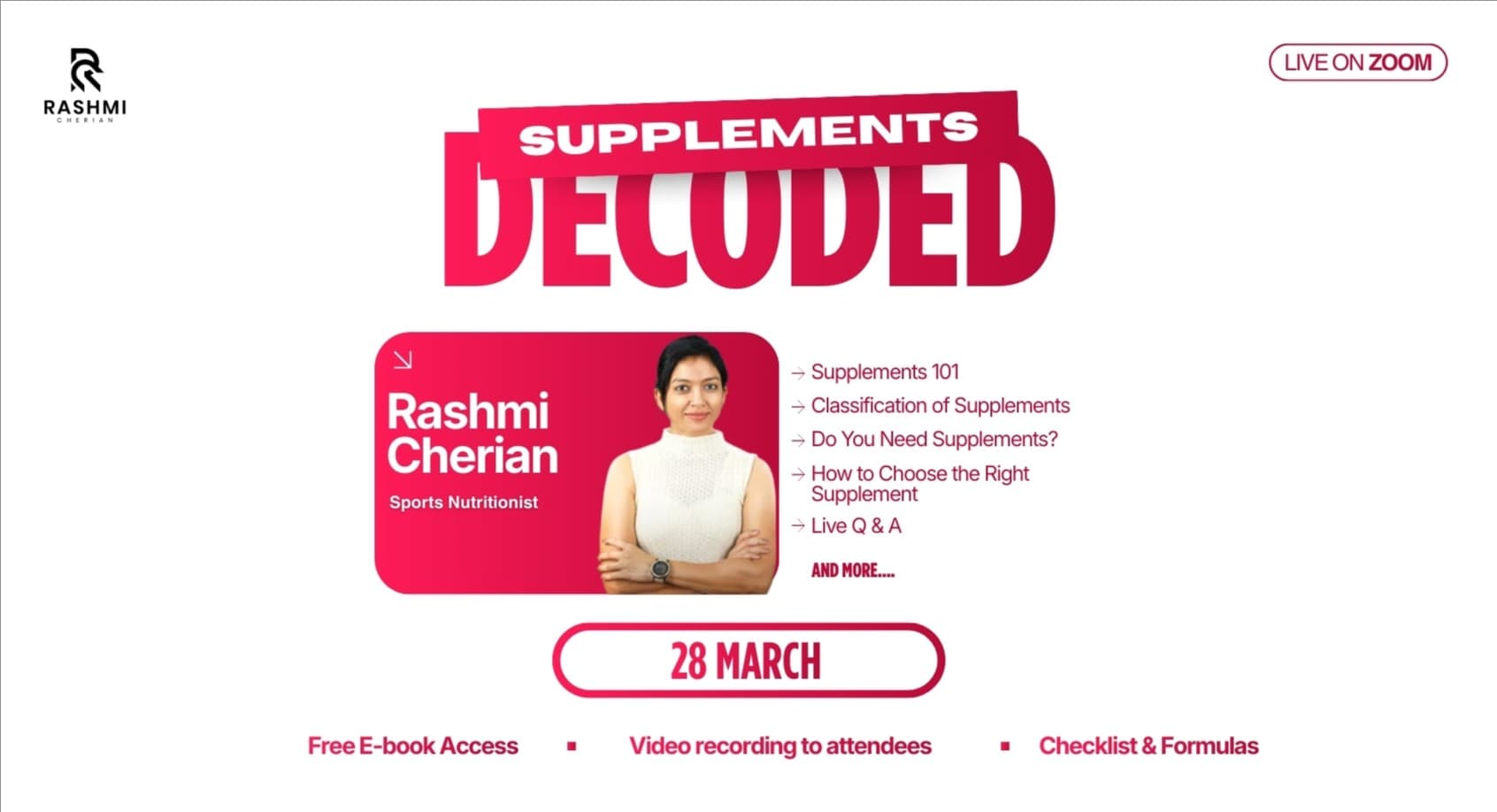 WEBNARS Supplements Decoded: What to Take, What to Skip, and Why